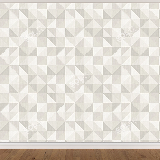 Seamless Wallpaper Set (3 Colors) 3D model image 3