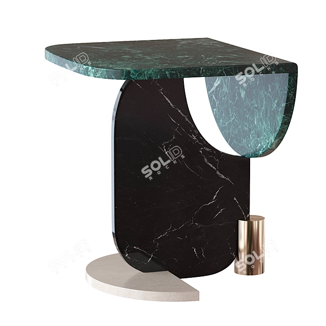 Sleek Harmony Coffee Table 3D model image 2