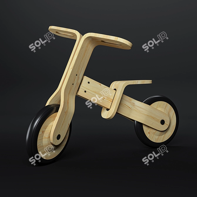 Elegant French Bicycle: Perfect for City Rides! 3D model image 1