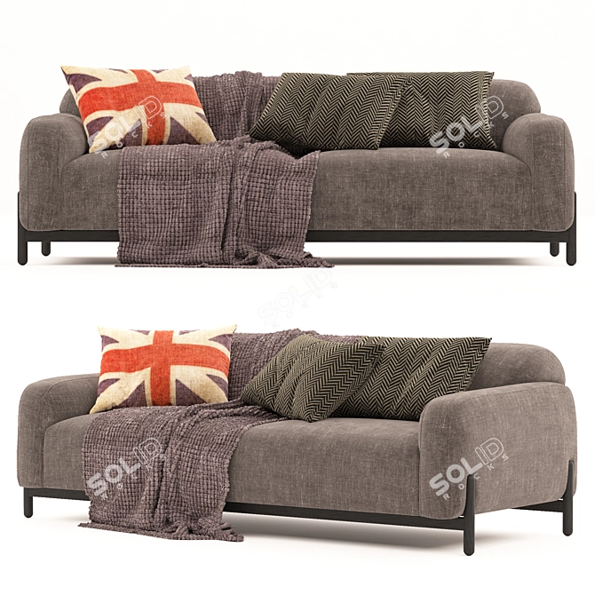 Cloud Comfort Sofa 3D model image 4