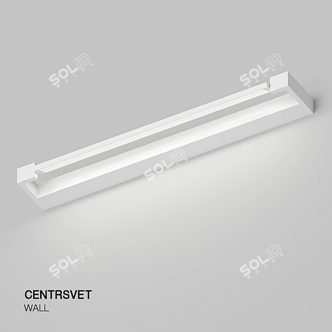 Versatile Wall-Mounted LED Light 3D model image 1