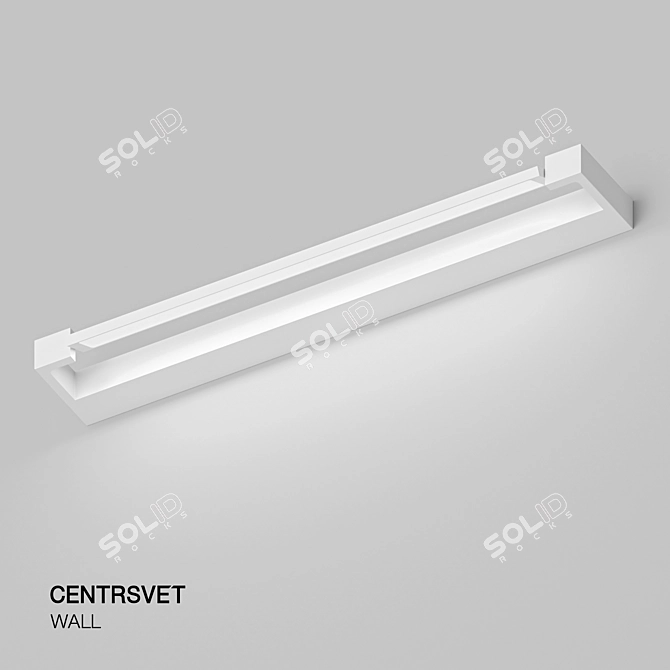 Versatile Wall-Mounted LED Light 3D model image 2