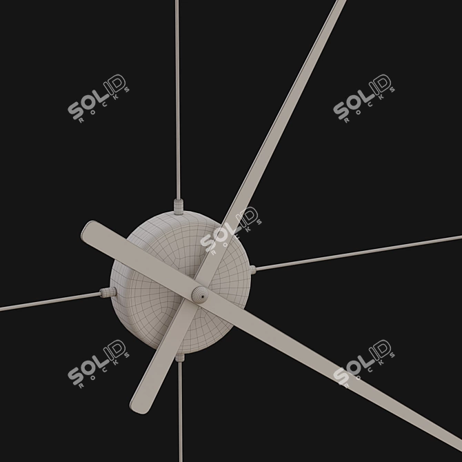 Modern Minimalist Wall Clock 3D model image 3