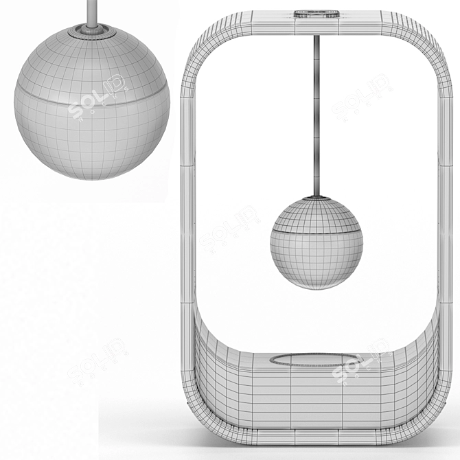 Eco Modern Table Lamp 3D model image 5