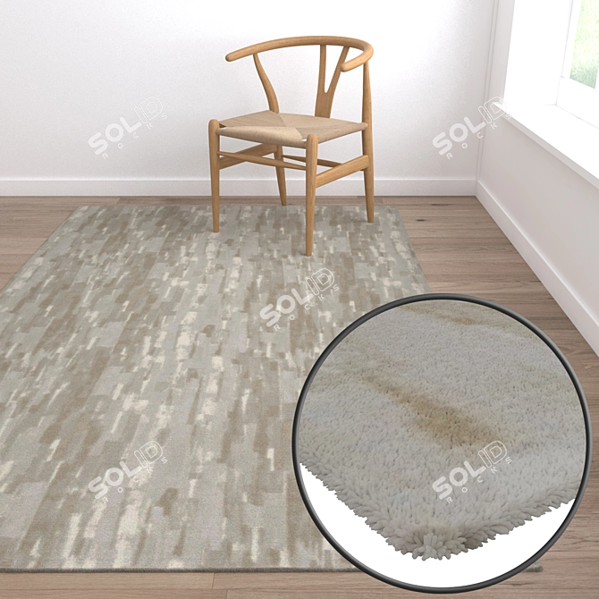 High-Quality Carpet Set 3D model image 5