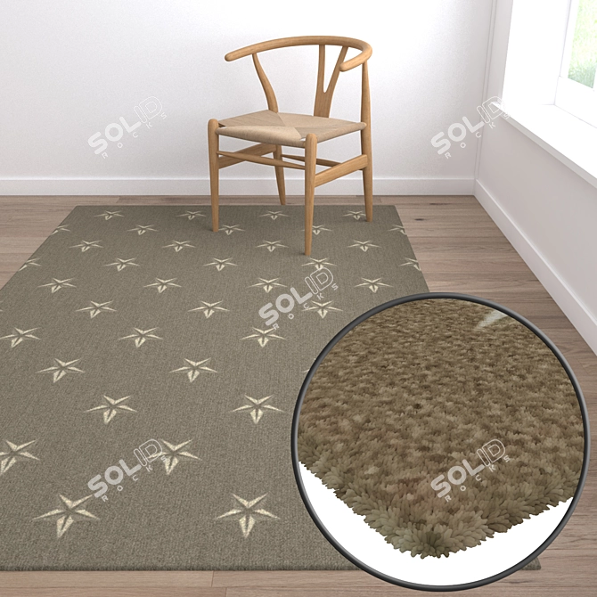 Deluxe Carpet Set: High-Quality Textures & Multiple Options 3D model image 5