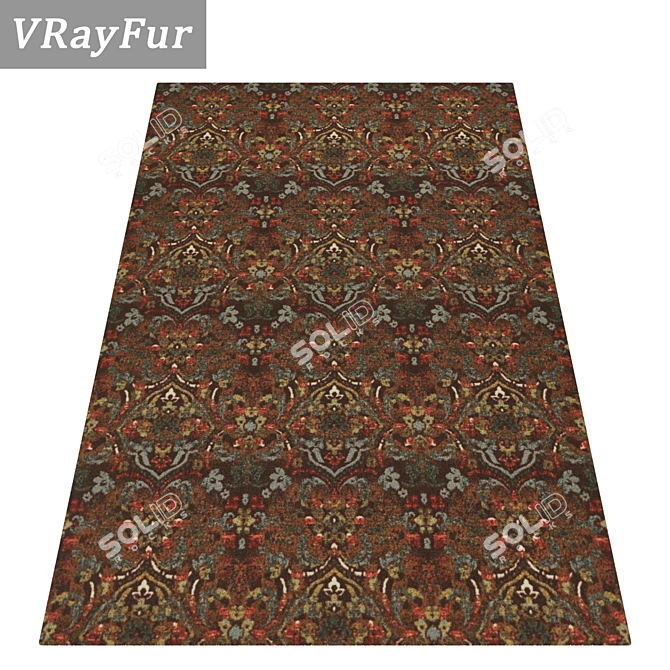 Luxury Carpets Set - High-Quality 882 3D model image 2