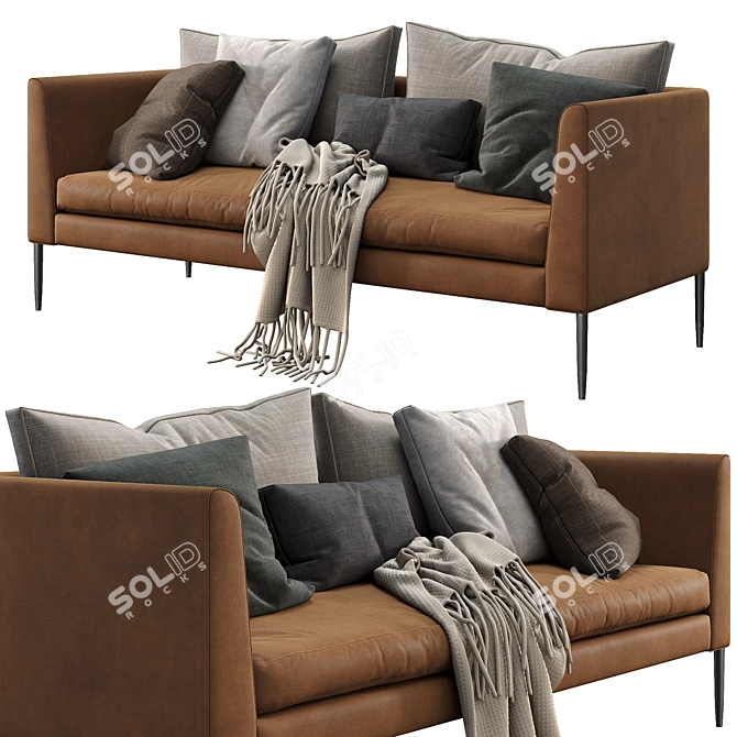 Modern Cor_Sofa_PILOTIS: Stylish, Comfortable, and Versatile 3D model image 4
