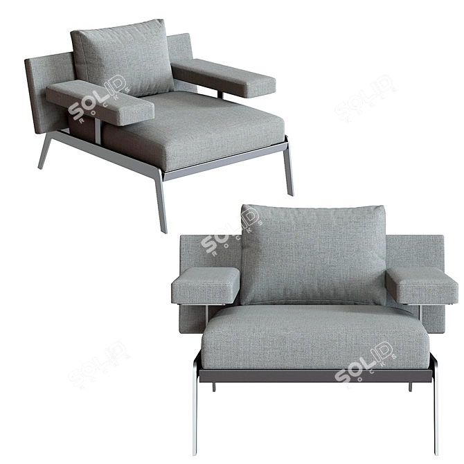 Ultimate Comfort Armchair 3D model image 1