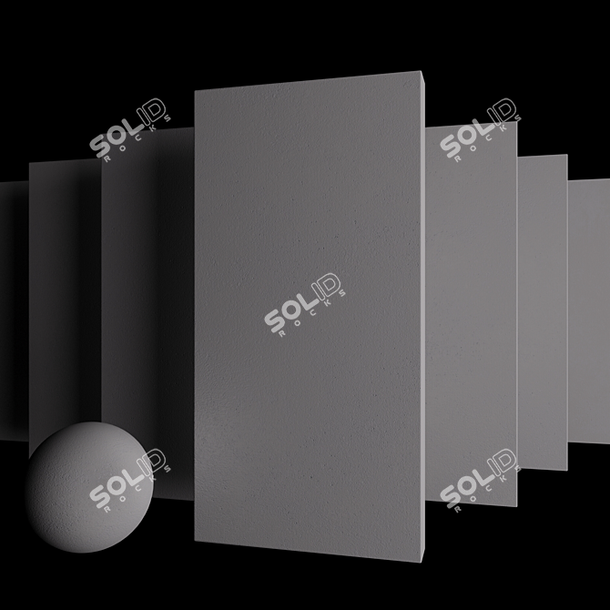 CORE White Concrete Set - HD Textured Multi-Texture Collection 3D model image 3