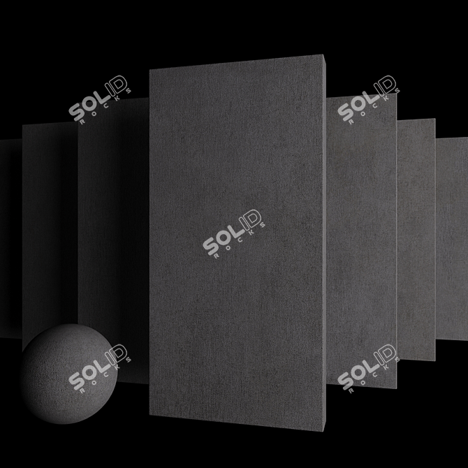 Savoy Anthracite Concrete Set 3D model image 3