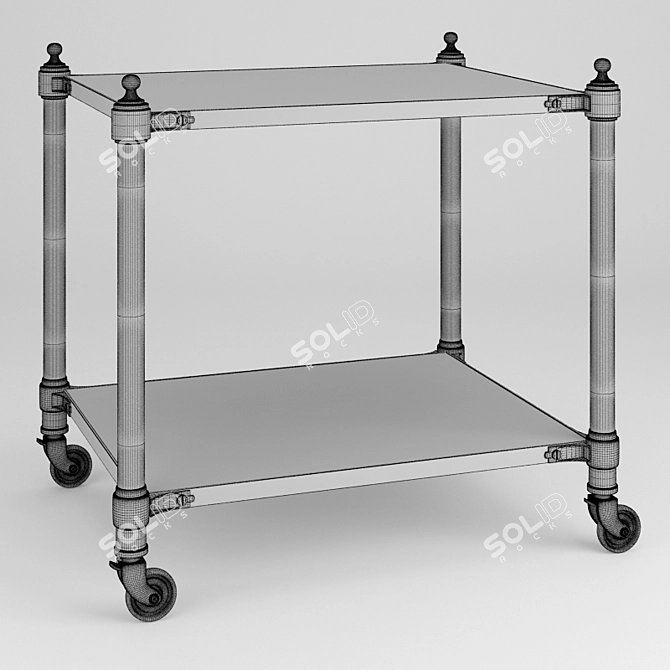 Sleek Stevenson Side Table 3D model image 2