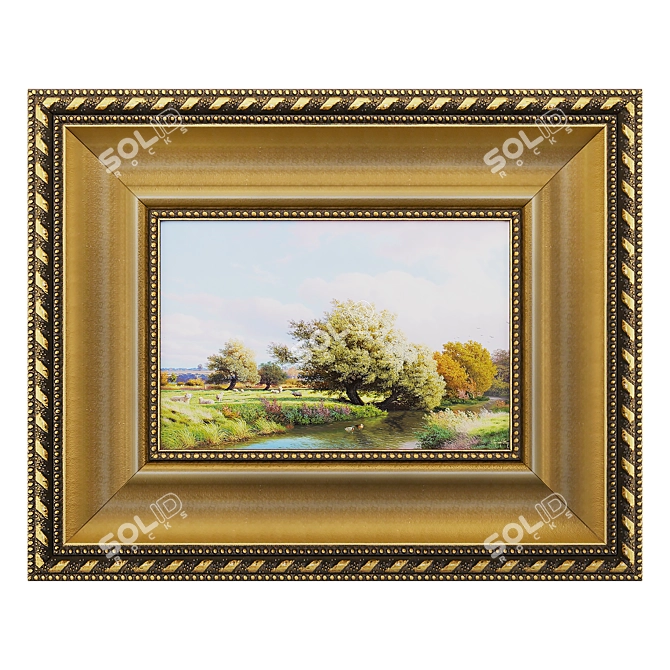 Classic Frame Artwork 3D model image 1