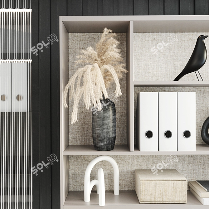 Modern Home Office Set 3D model image 2