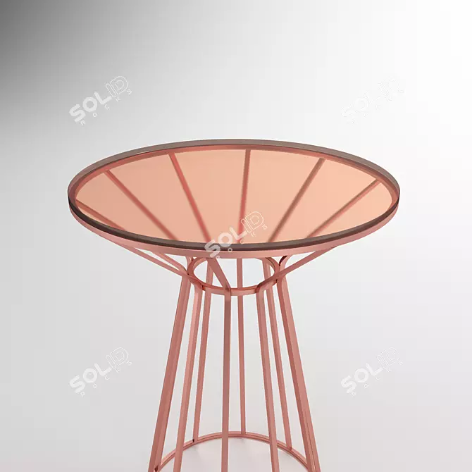 Elegant Glass Coffee Table 3D model image 2