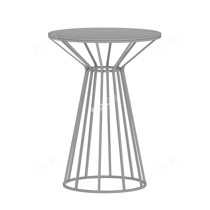 Elegant Glass Coffee Table 3D model image 5