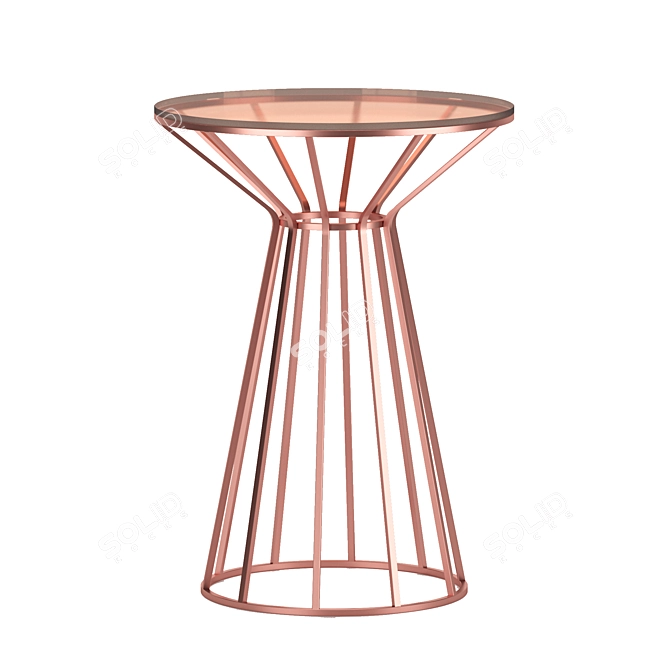 Elegant Glass Coffee Table 3D model image 6