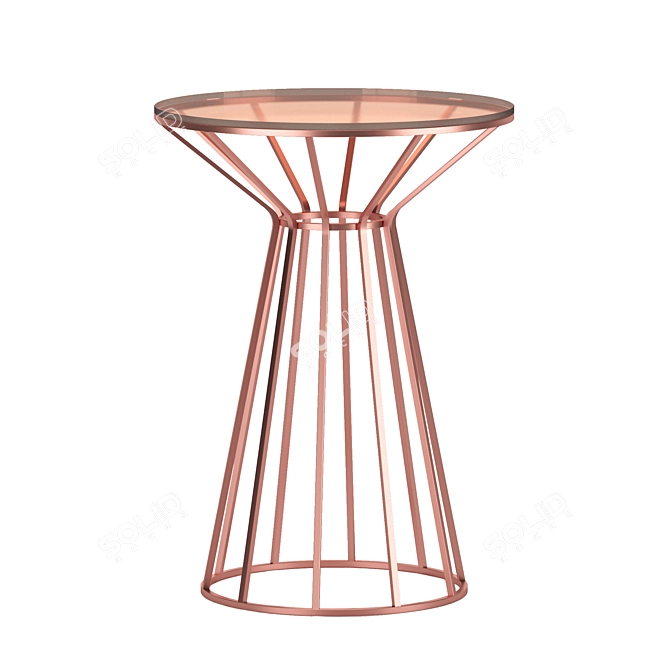 Elegant Glass Coffee Table 3D model image 9