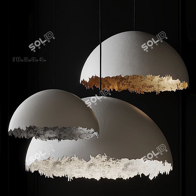 PostKrisi 49: Unique Ceiling Light 3D model image 1