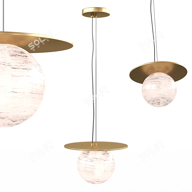 Glamorous Imogen P Chandelier 3D model image 1