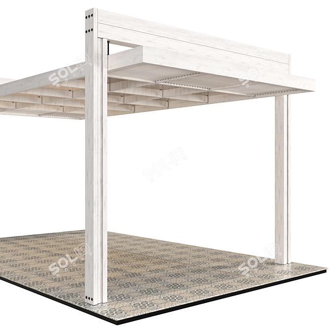 Versatile Pergola Design: 3D Models+Textures 3D model image 2