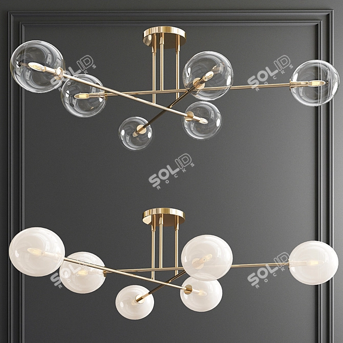 Orion CTC Chandelier - 3 Designs 3D model image 2