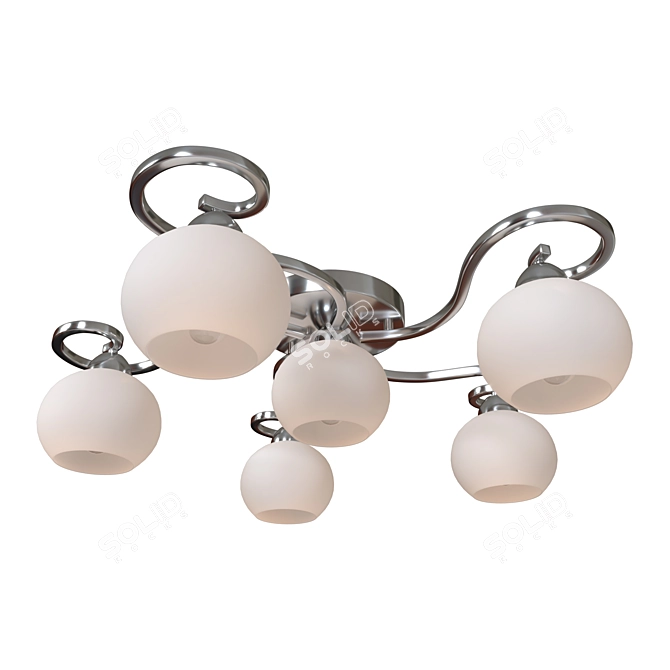 Modern Italian Ceiling Chandelier 3D model image 1