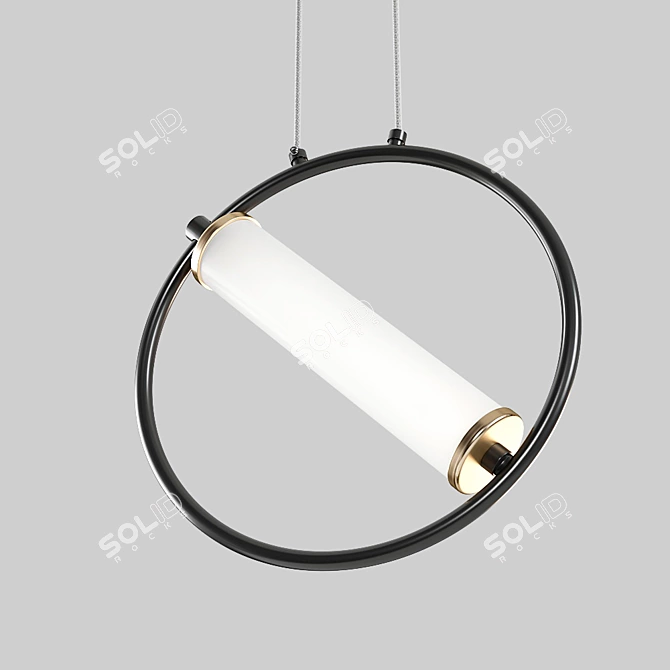 Minimalistic LED Pendant Light 3D model image 2