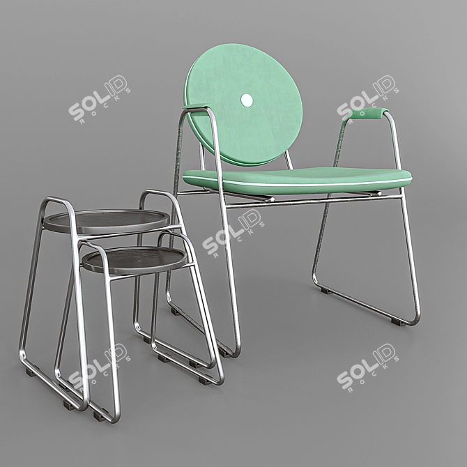 Modern 3D Chair for Vray & Corona 3D model image 1