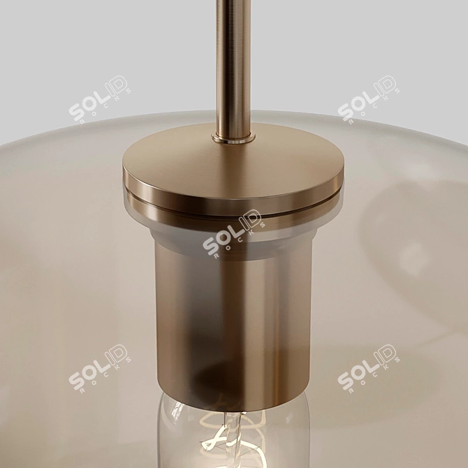 Luxurious Vilmo Trio E Pendant Lamp 3D model image 3