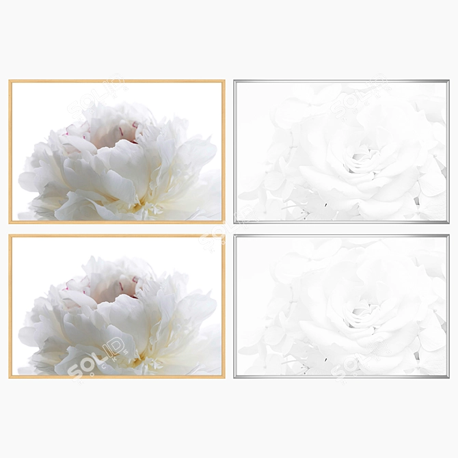 Elegant Wall Art Set 3D model image 3