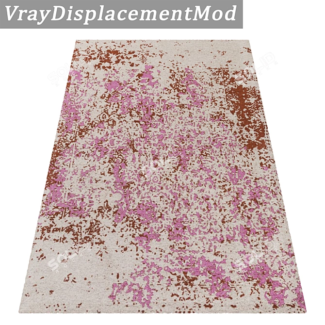 Luxury Textured Carpets Set 3D model image 3