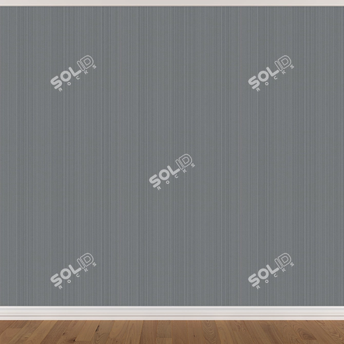 Seamless Wallpaper Set with 3 Textures 3D model image 3