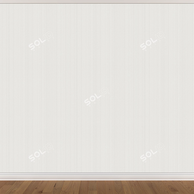 Seamless Wallpaper Set with 3 Textures 3D model image 4