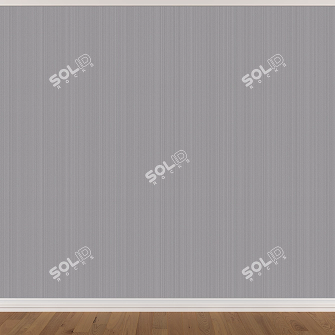 Seamless Wallpaper Set: 3 Colors 3D model image 2