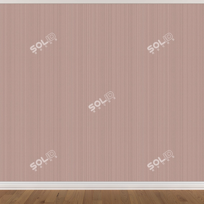 Seamless Wallpaper Set: 3 Colors 3D model image 4