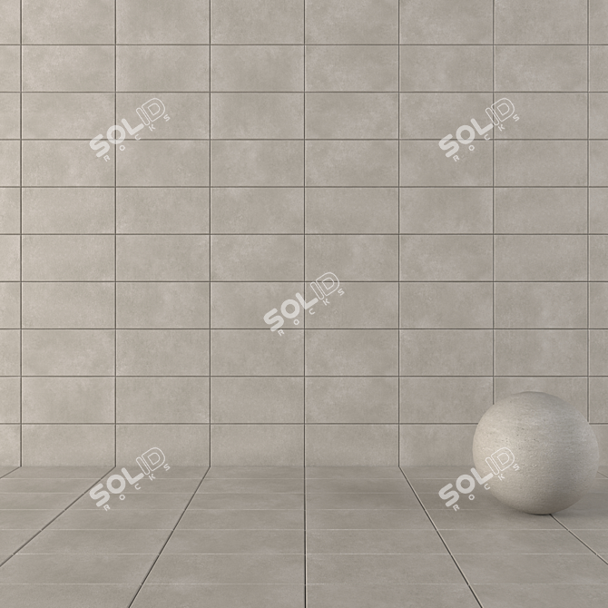 CORE FUME Concrete Tiles Set 3D model image 1