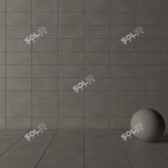 CORE FUME Concrete Tiles Set 3D model image 3