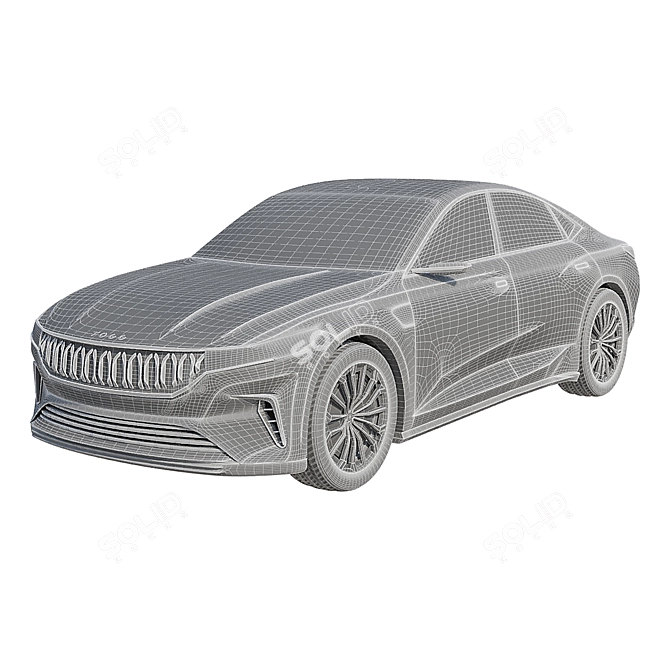 PolyTOGG 2022: Full-Size Electric Sedan 3D model image 4