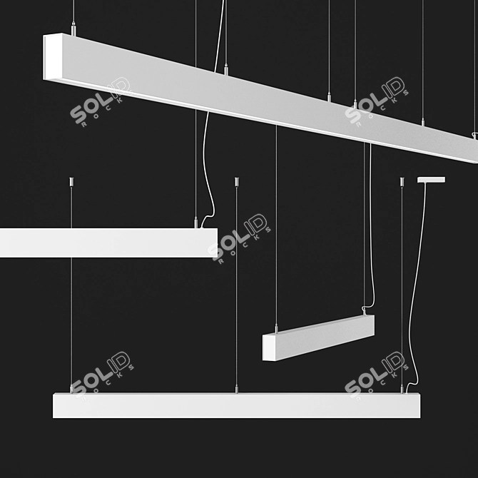 Arkoslight FIFTY Pendant: Customizable Elegance 3D model image 2