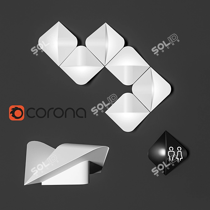 Luxcambra ONES Wall Lamp: Bold Brazilian-inspired Design 3D model image 1