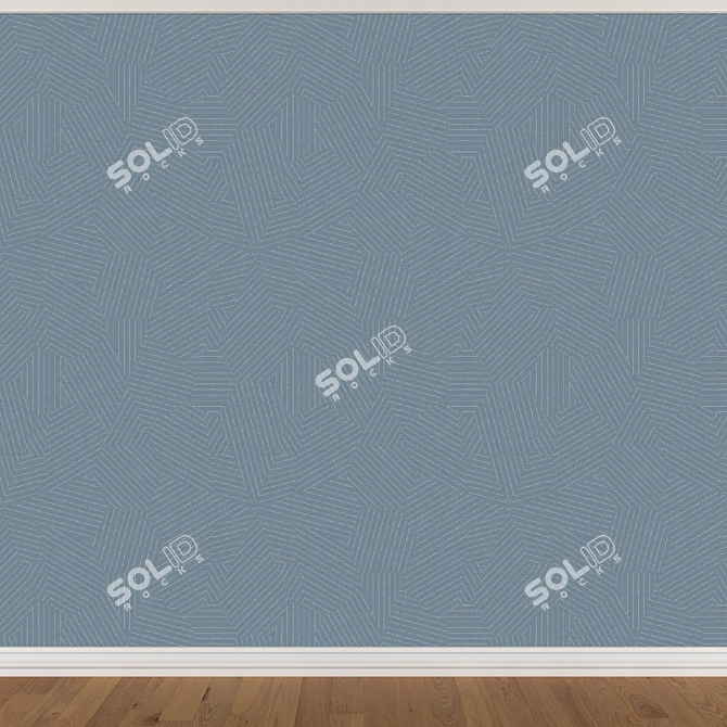 Seamless Wallpaper Set, 3 Colors 3D model image 2