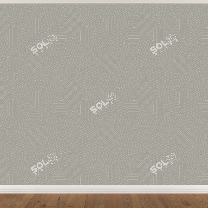 Seamless Wallpaper Set, 3 Colors 3D model image 3