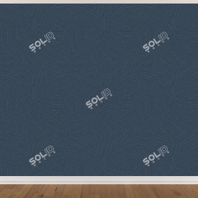 Seamless Wallpaper Set, 3 Colors 3D model image 4