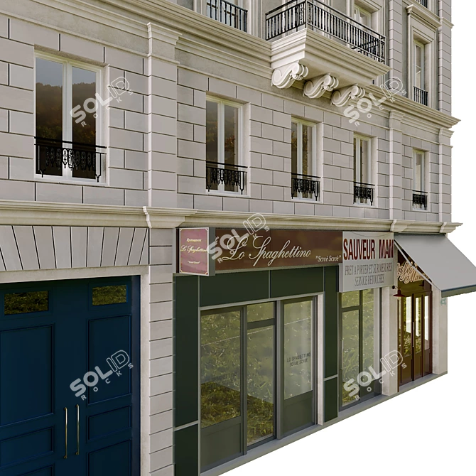 Classical Style Archive Building 3D model image 2