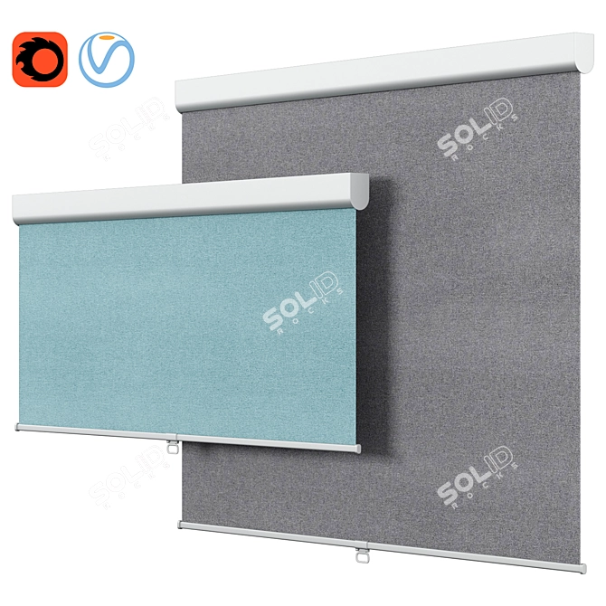 Adjustable Roller Blind | IKEA TRETUR 3D model image 1