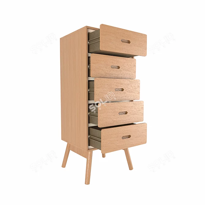 Versatile Drawer with Vray Rendering 3D model image 3