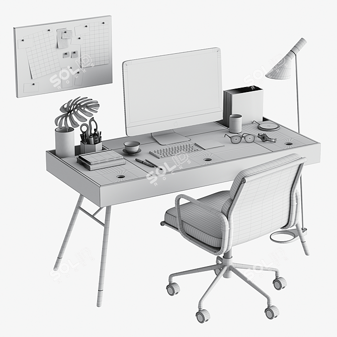 Ultimate Workstation Set 3D model image 2