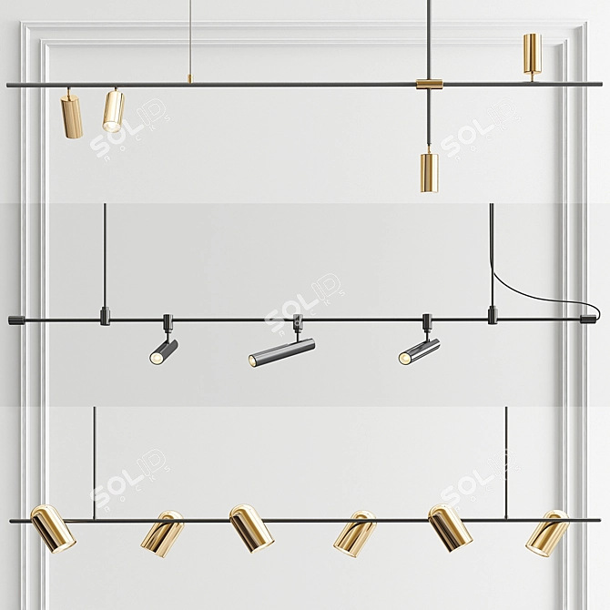 Minimalist Grammi Pendants - 3 Types 3D model image 1