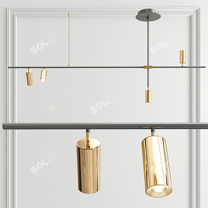 Minimalist Grammi Pendants - 3 Types 3D model image 2